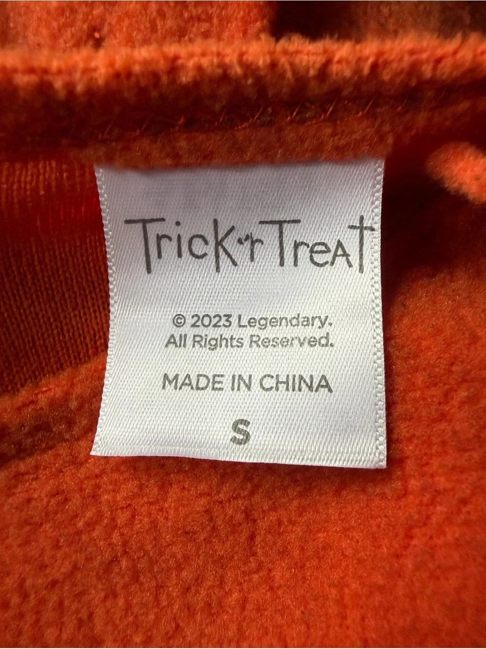 Trick 'R Treat Sam Kids Costume Size small